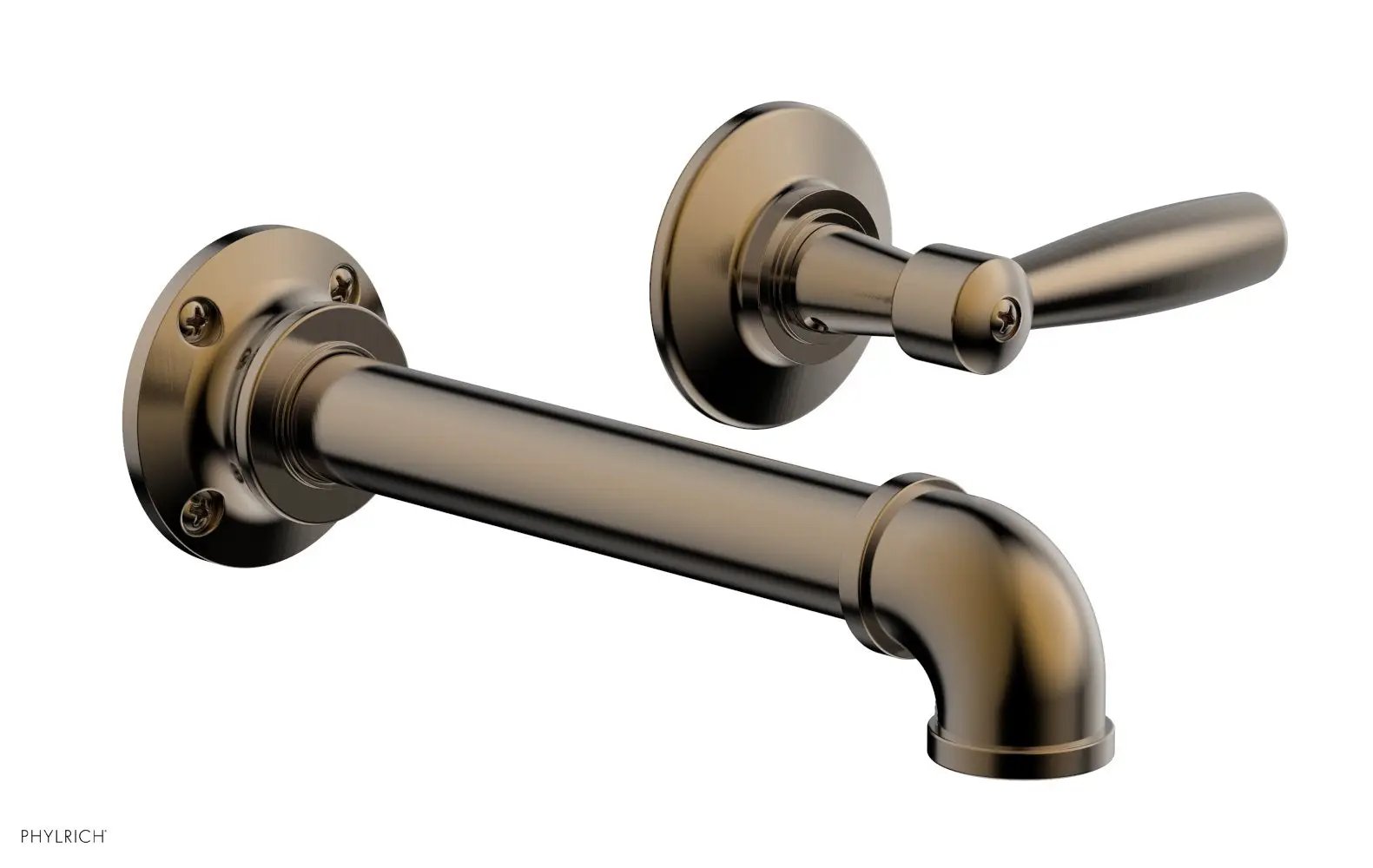 Phylrich WORKS 2 Single Handle Wall Lavatory Set - Lever Handles by Phylrich