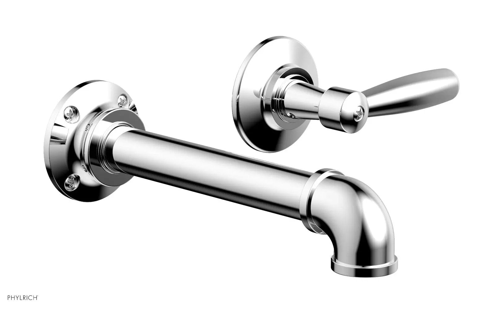 polished chrome lavatory set