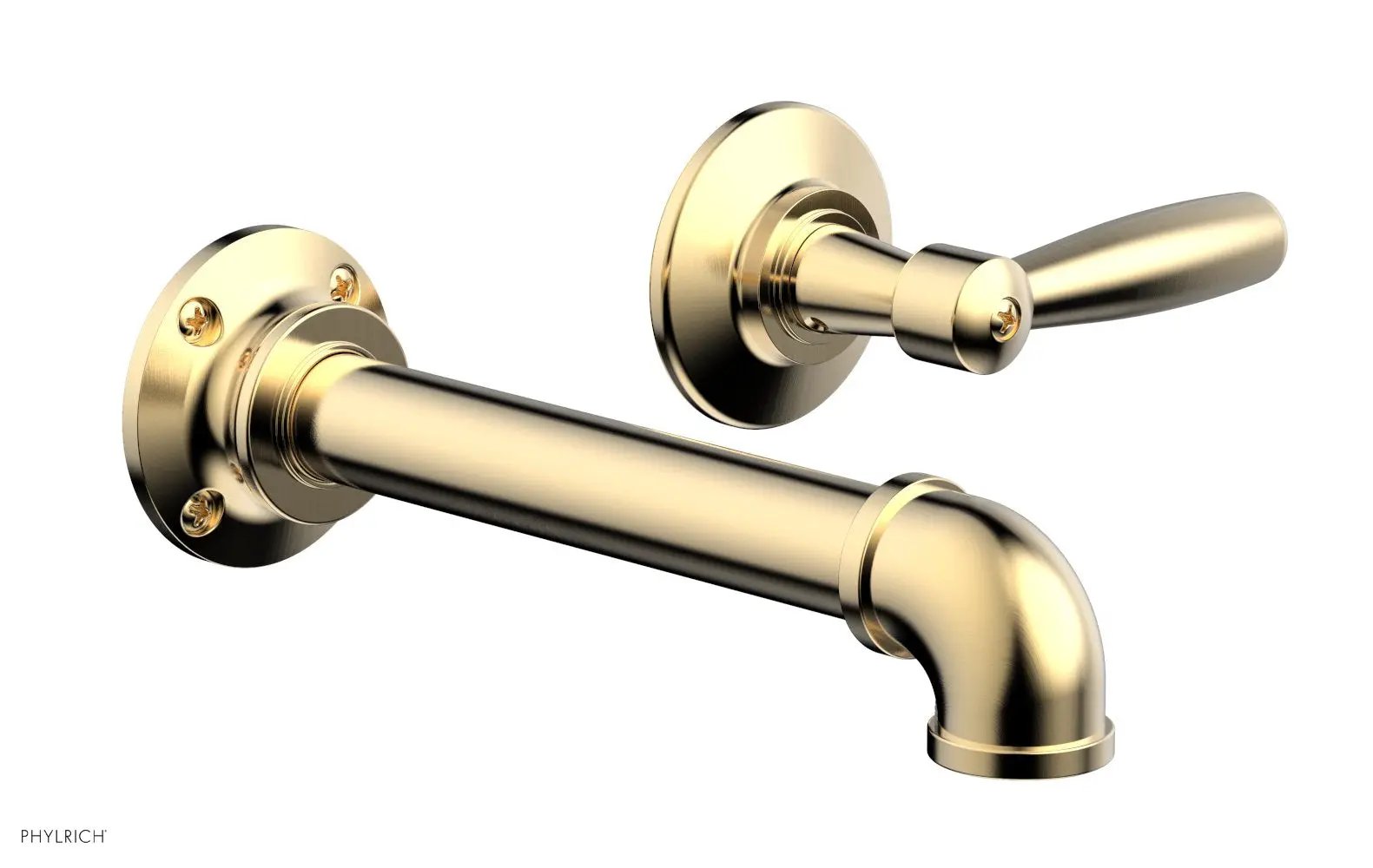 Phylrich WORKS 2 Single Handle Wall Lavatory Set - Lever Handles by Phylrich