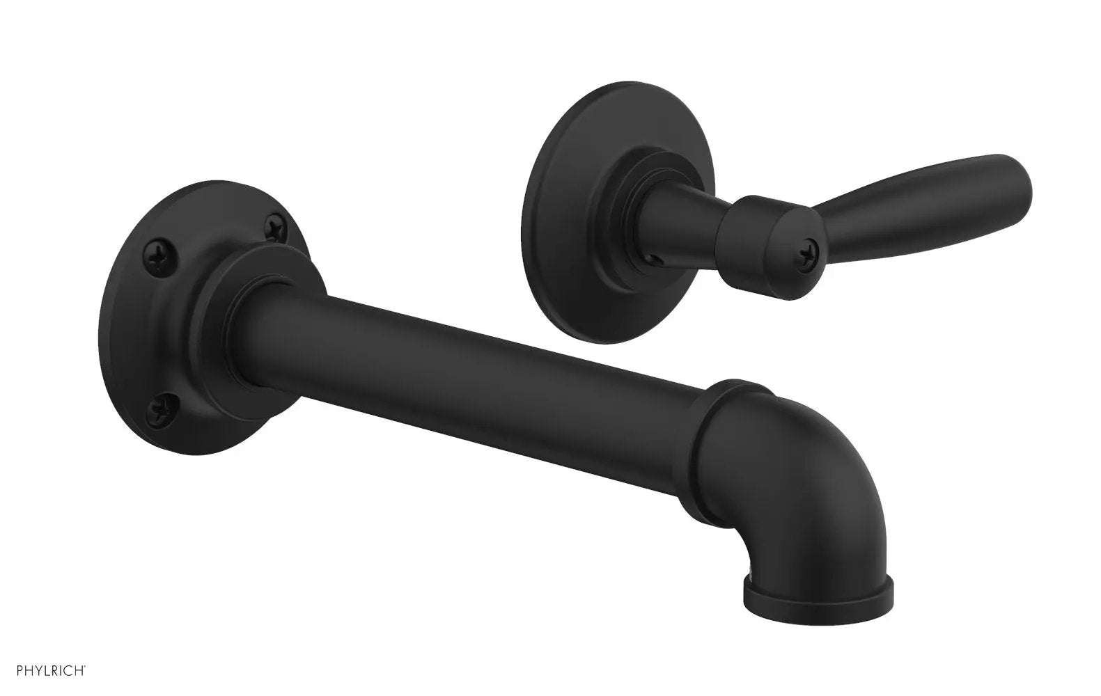 Phylrich WORKS 2 Single Handle Wall Lavatory Set - Lever Handles by Phylrich