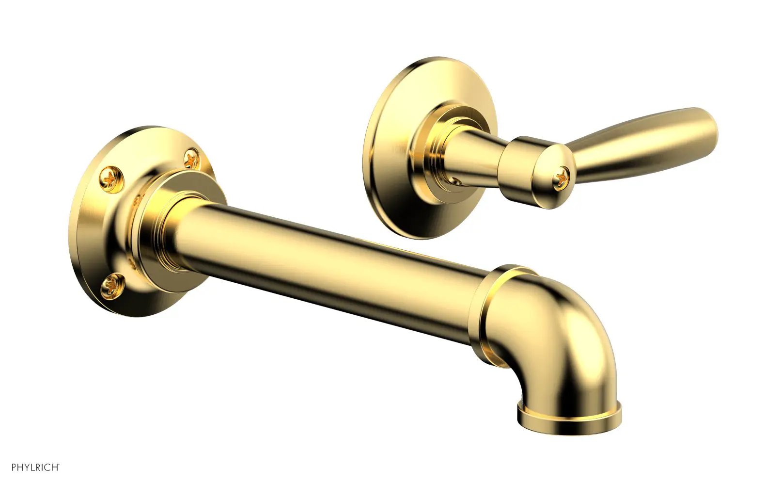 Phylrich WORKS 2 Single Handle Wall Lavatory Set - Lever Handles by Phylrich