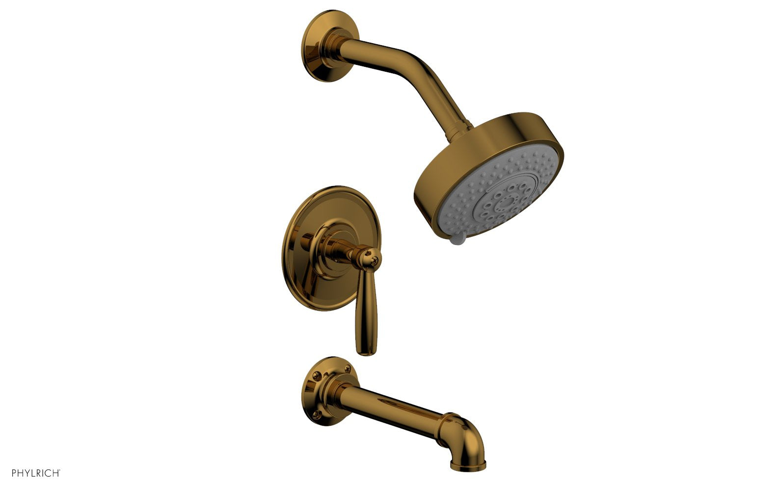 Phylrich WORKS 2 Pressure Balance Tub and Shower Set - Lever Handle