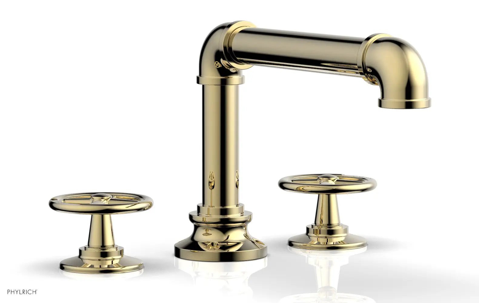 Phylrich WORKS 2 Deck Tub Set - Cross Handles by Phylrich