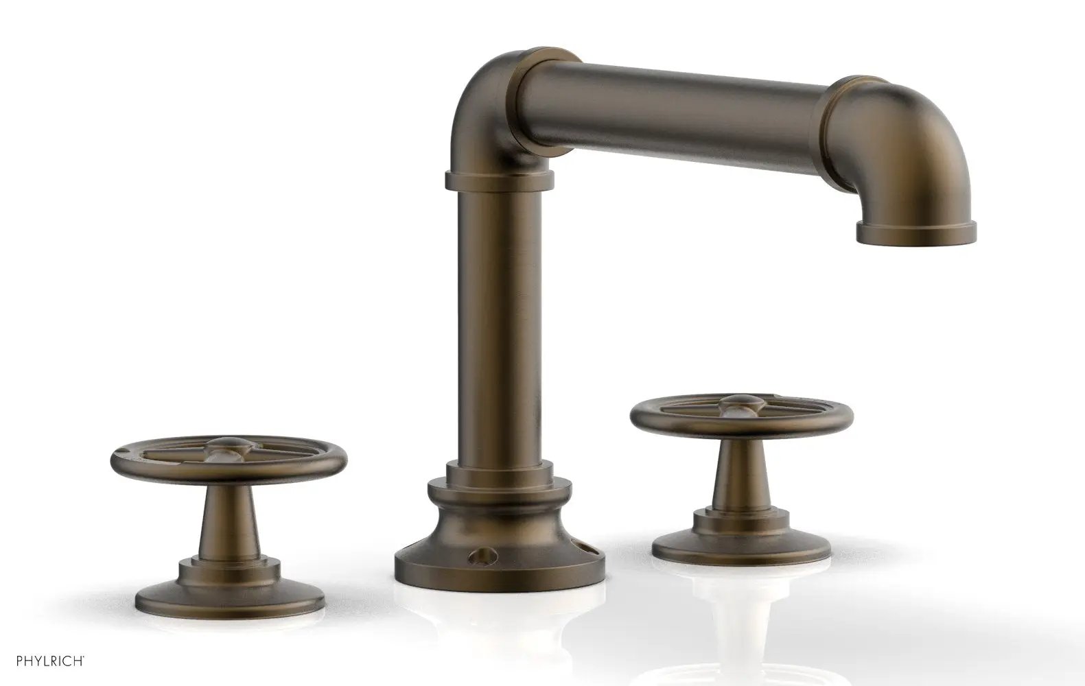 Phylrich WORKS 2 Deck Tub Set - Cross Handles by Phylrich