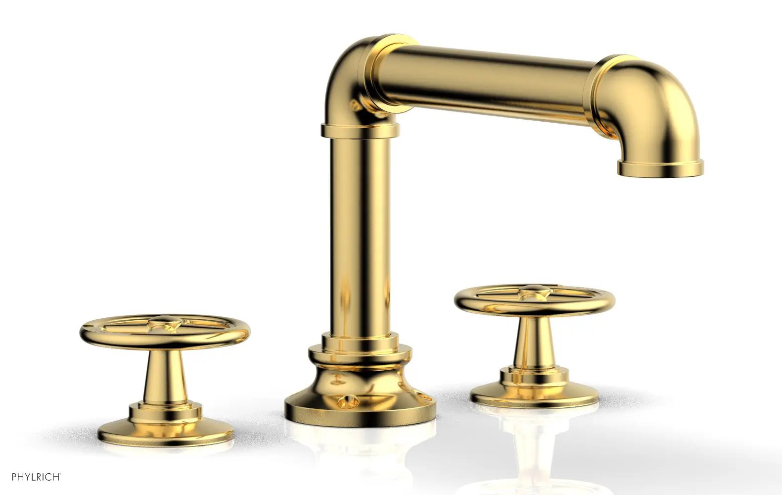 Phylrich WORKS 2 Deck Tub Set - Cross Handles by Phylrich