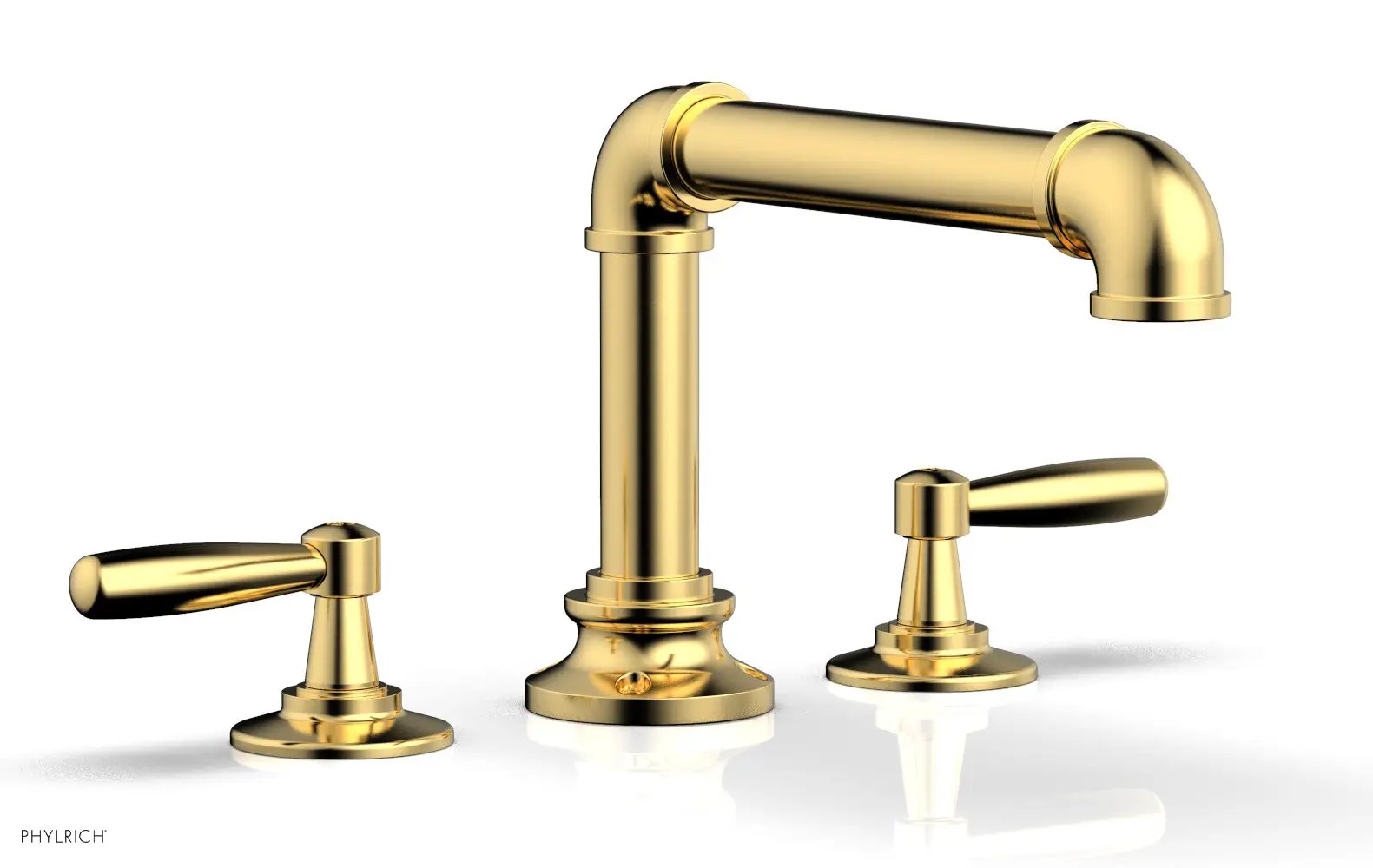 Phylrich WORKS 2 Deck Tub Set - Lever Handles by Phylrich