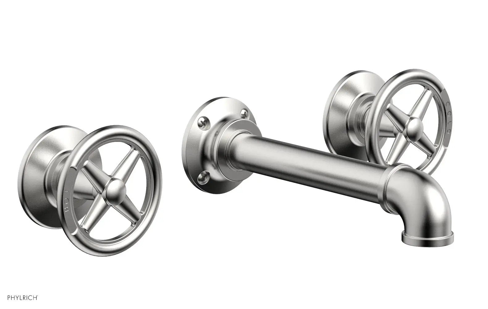 Phylrich WORKS 2 Wall Tub Set - Cross Handles by Phylrich