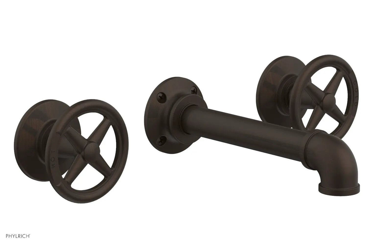Phylrich WORKS 2 Wall Tub Set - Cross Handles by Phylrich