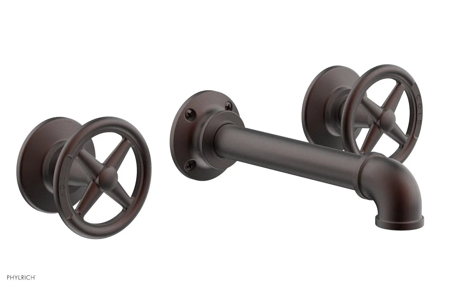 Phylrich WORKS 2 Wall Tub Set - Cross Handles by Phylrich
