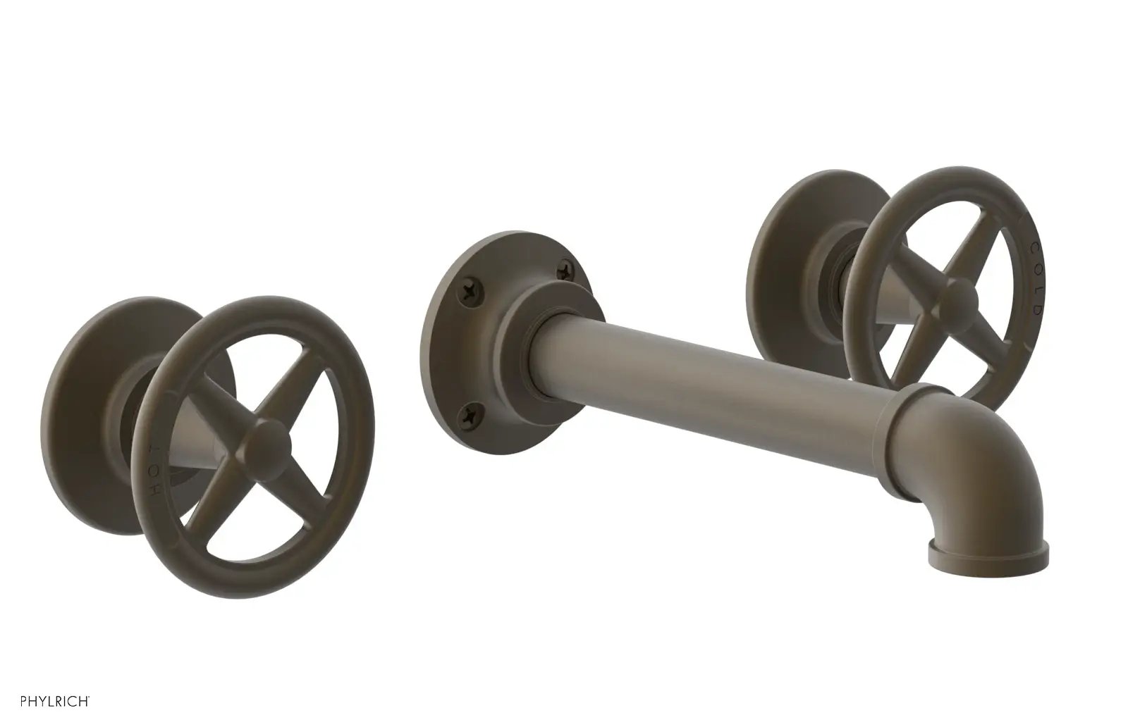 Phylrich WORKS 2 Wall Tub Set - Cross Handles by Phylrich
