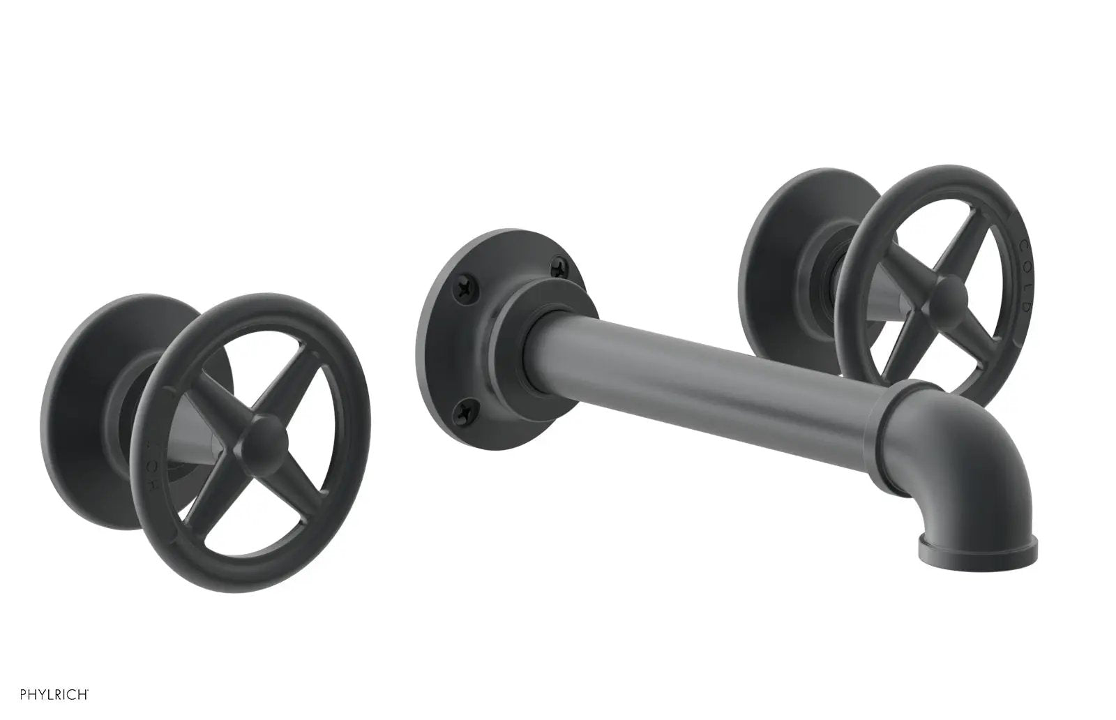 Phylrich WORKS 2 Wall Tub Set - Cross Handles by Phylrich