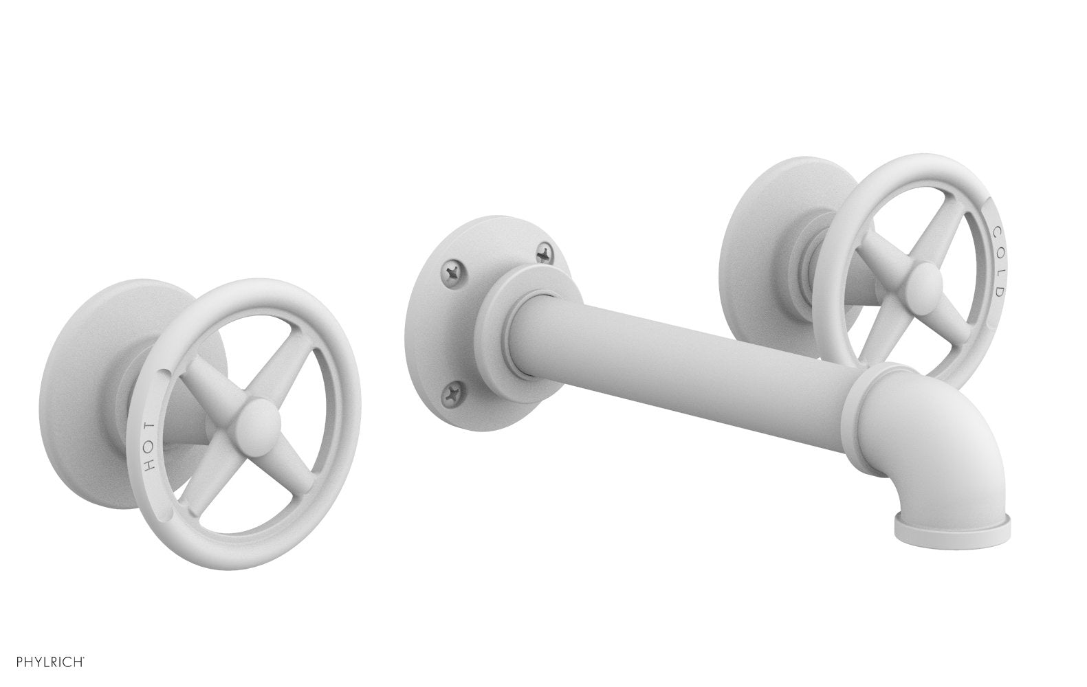 Phylrich WORKS 2 Wall Tub Set - Cross Handles