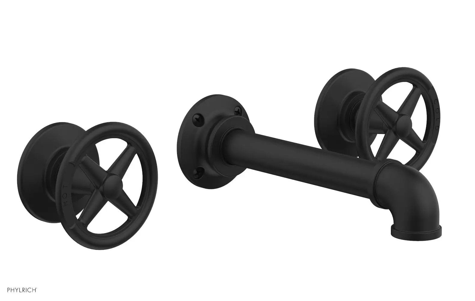 Phylrich WORKS 2 Wall Tub Set - Cross Handles by Phylrich