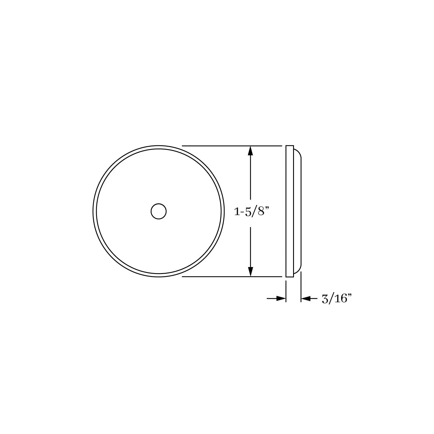 backplate dimension