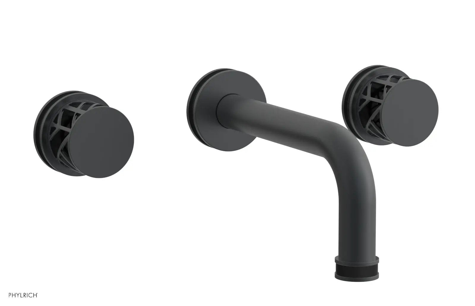 Phylrich JOLIE Wall Lavatory Set - Round Handles with "Black" Accents by Phylrich