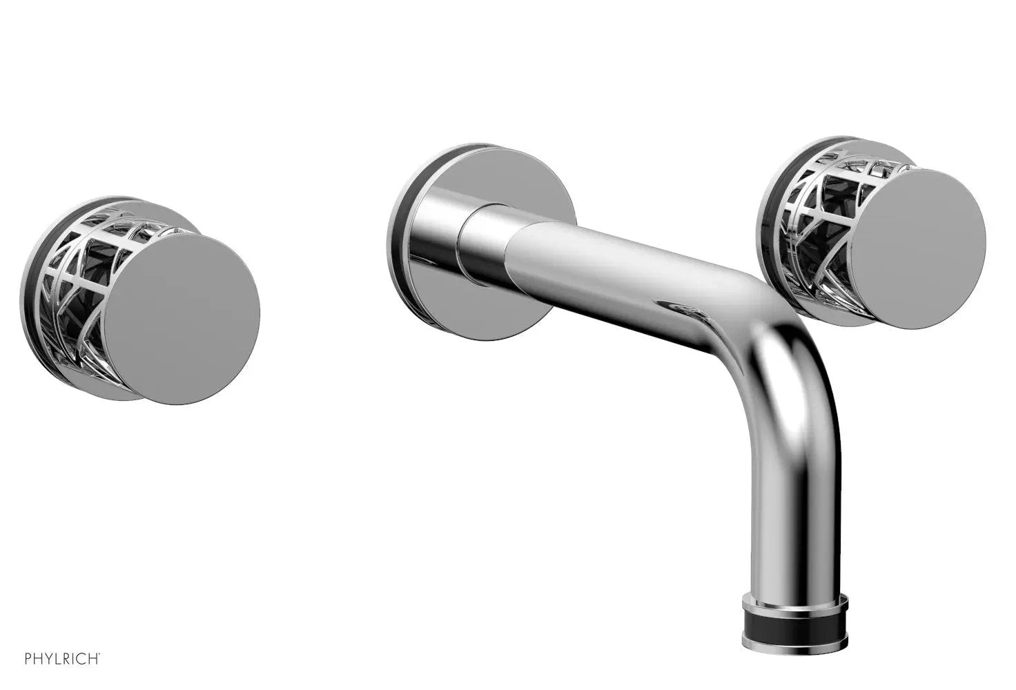 polished chrome lavatory set