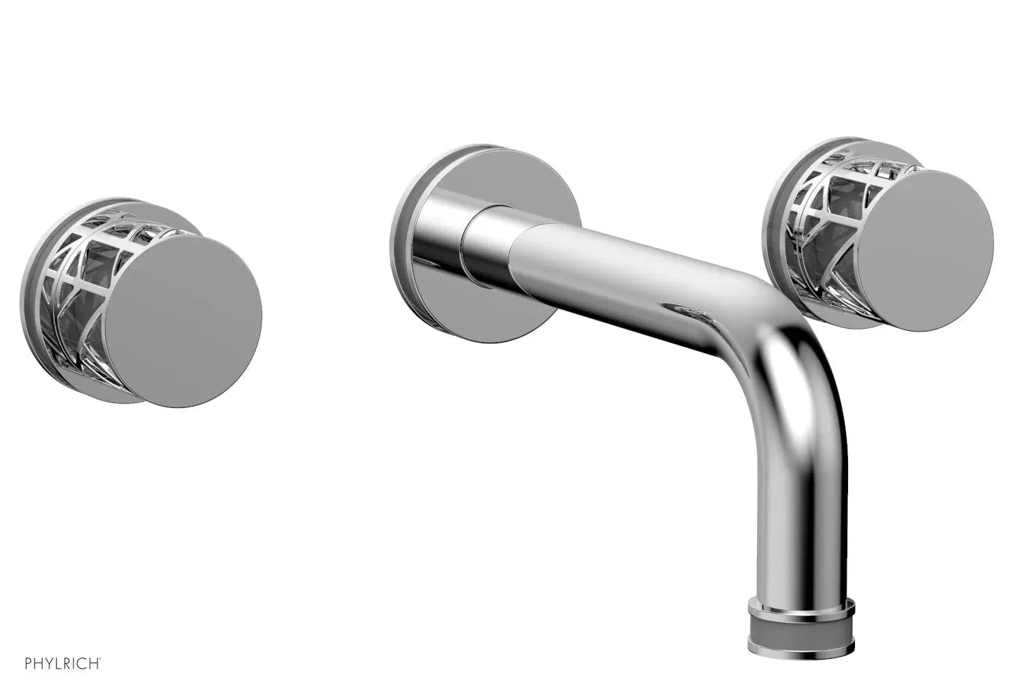 polished chrome lavatory set