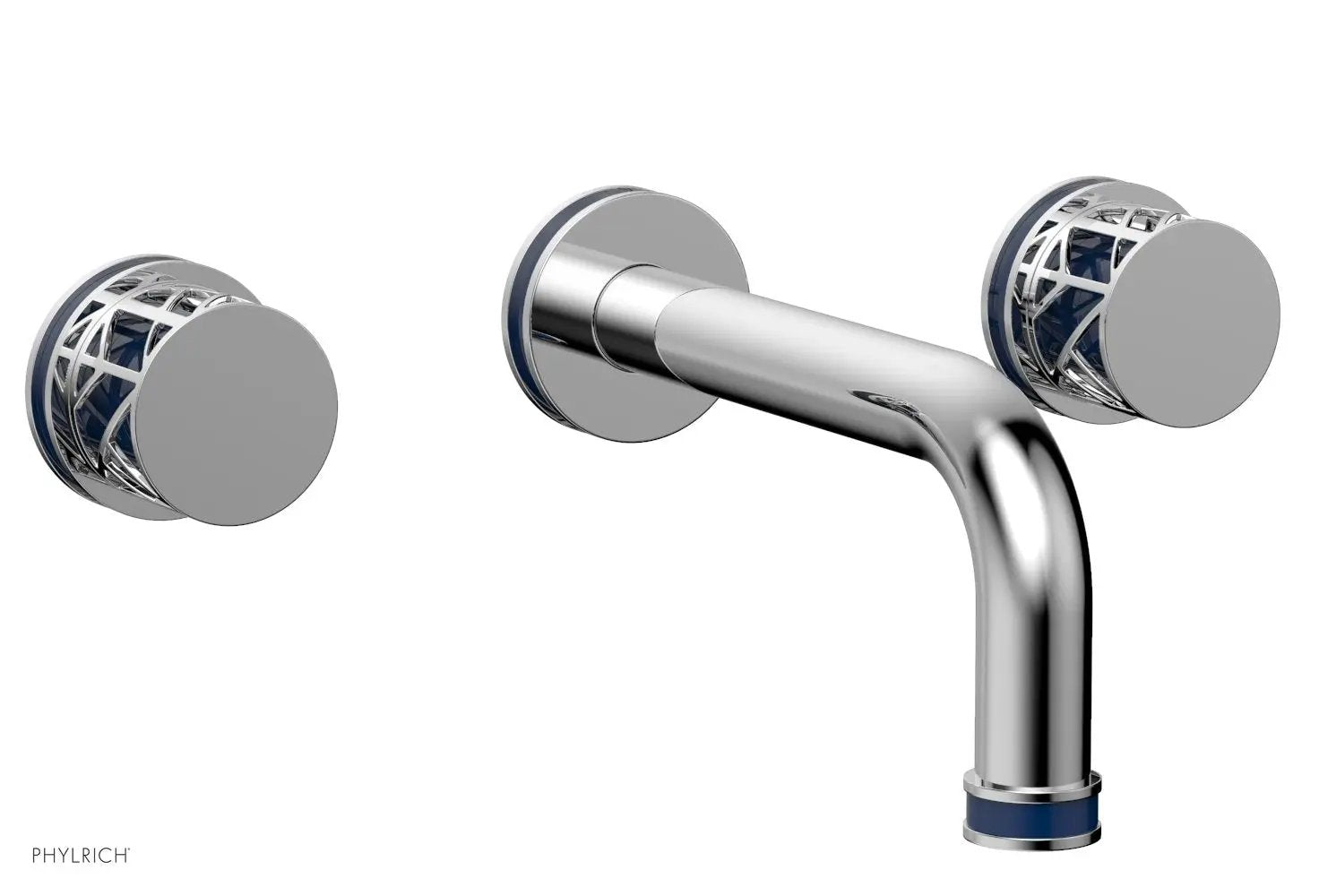 polished chrome lavatory set