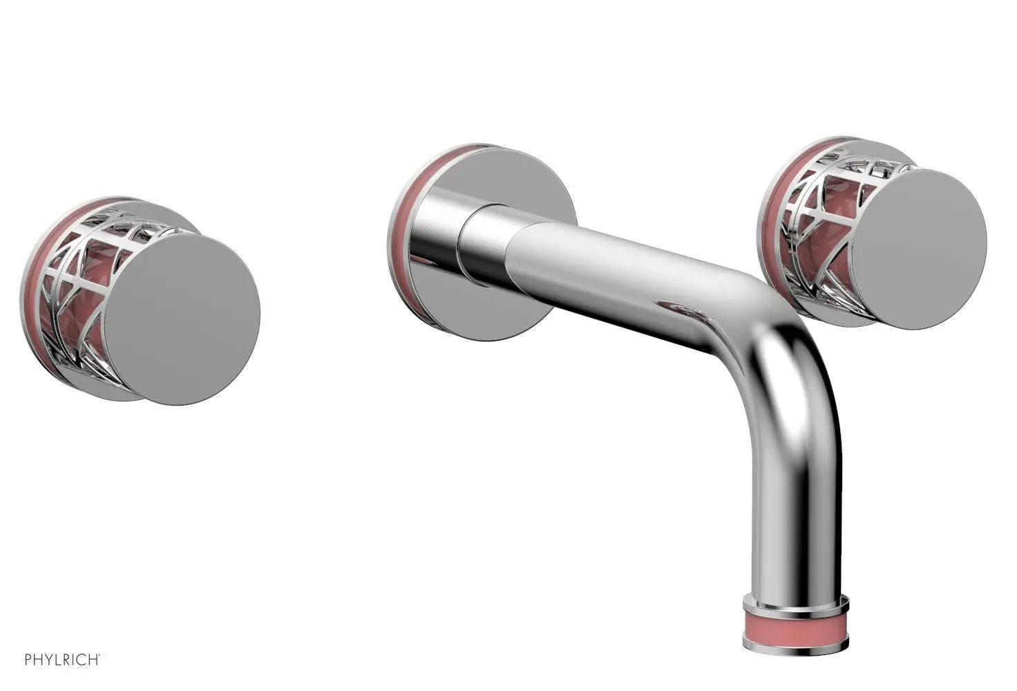 polished chrome lavatory set