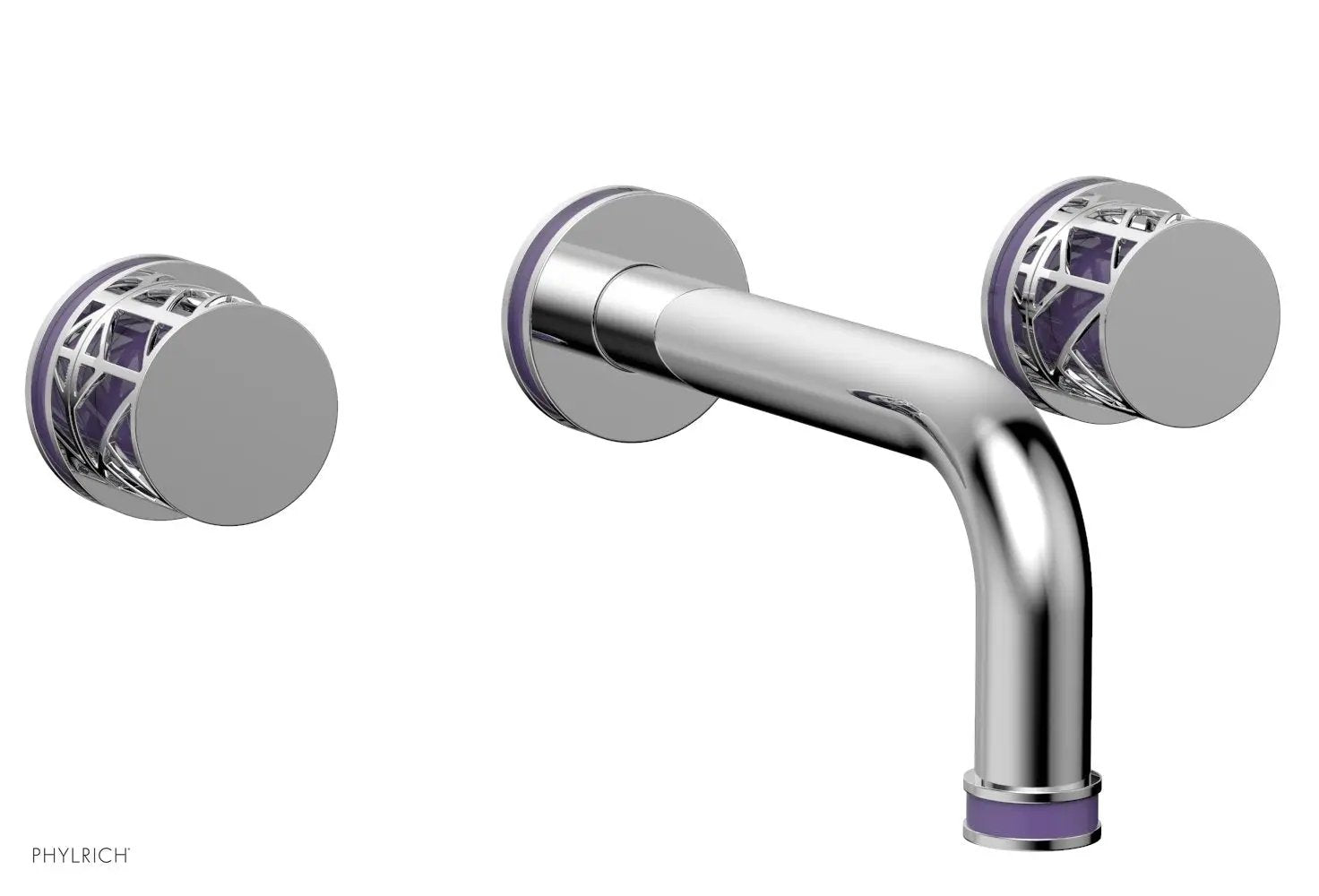 polished chrome lavatory set