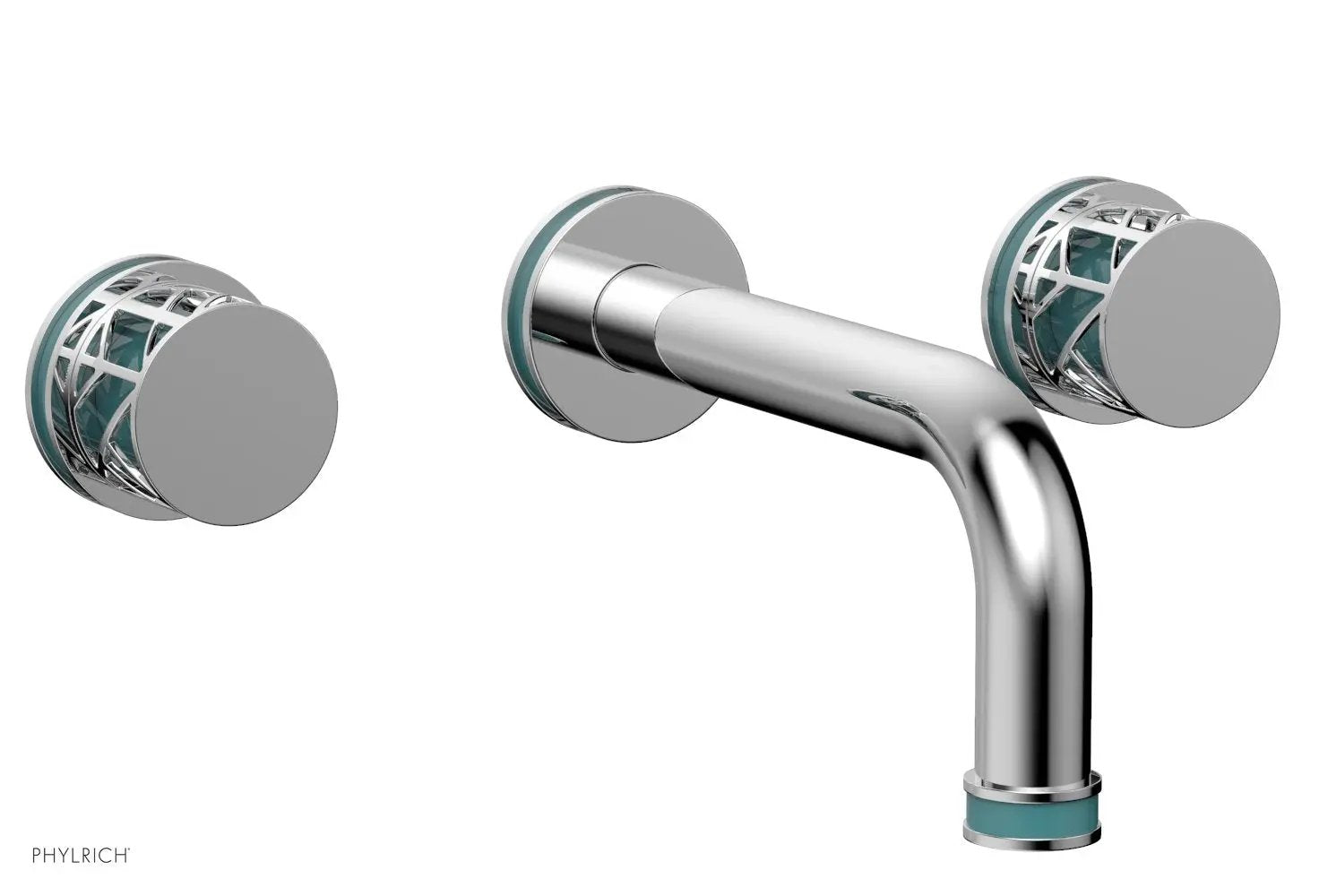 polished chrome lavatory set