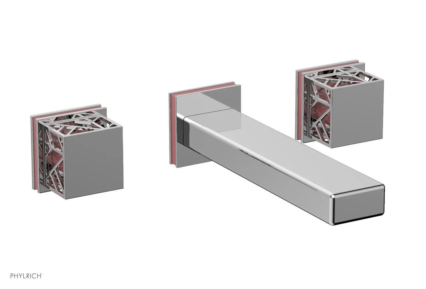 polished chrome lavatory set