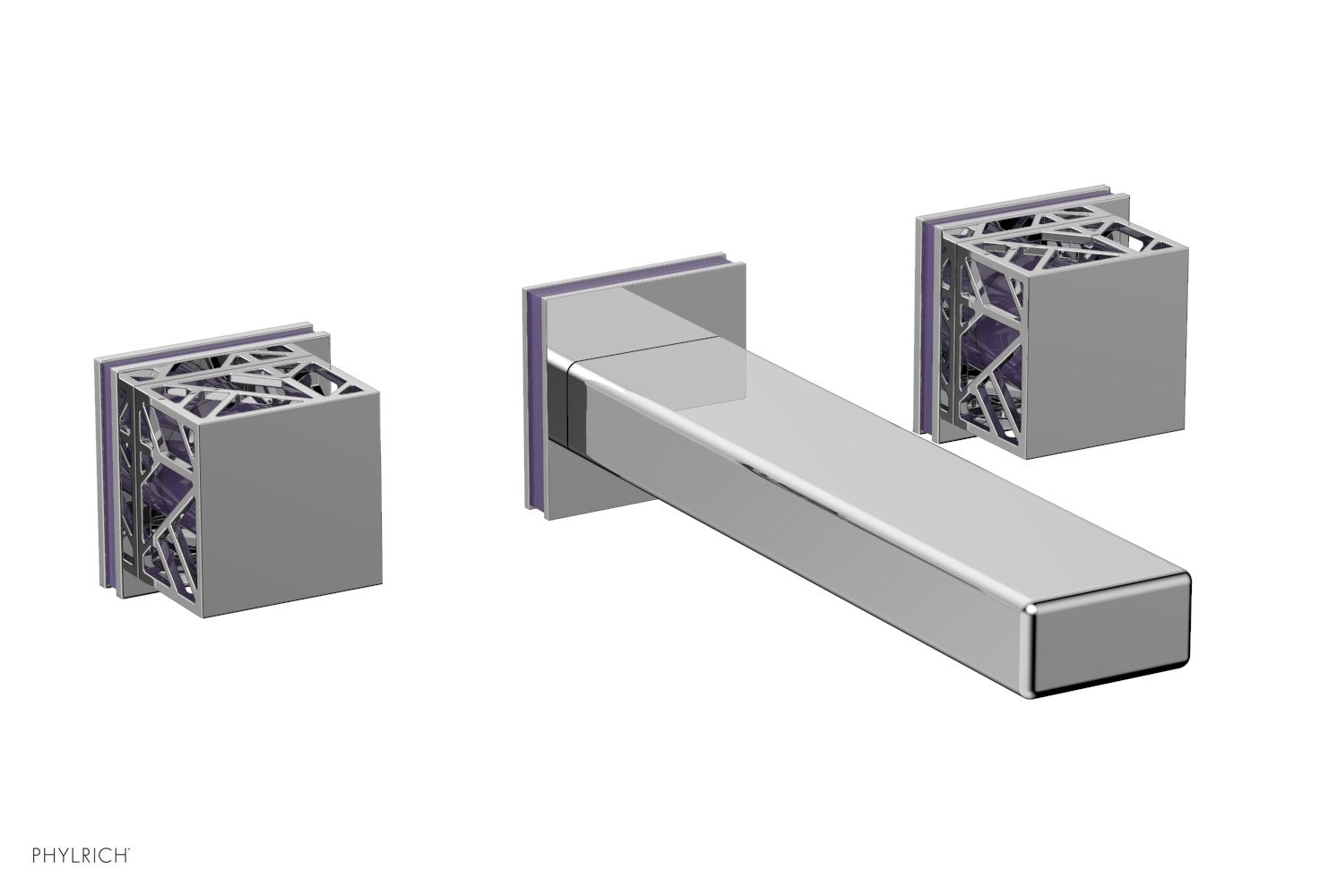 polished chrome lavatory set