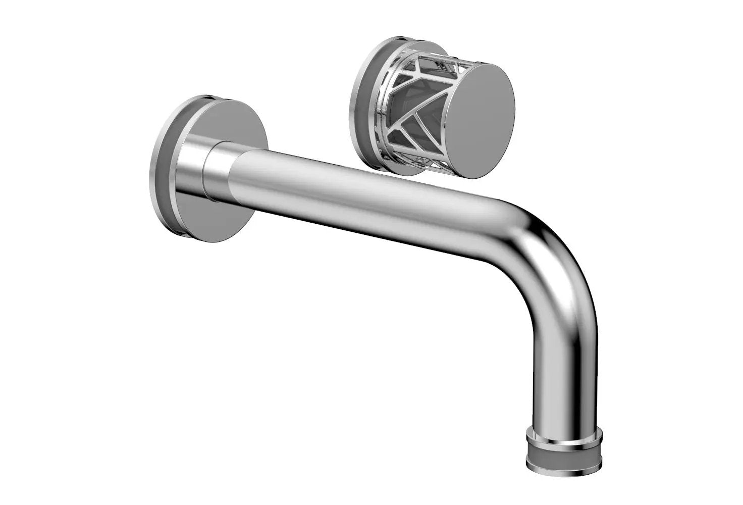 polished chrome lavatory set