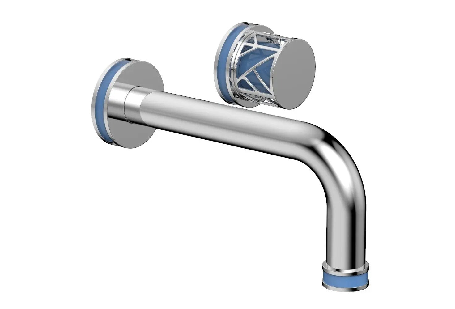 polished chrome lavatory set