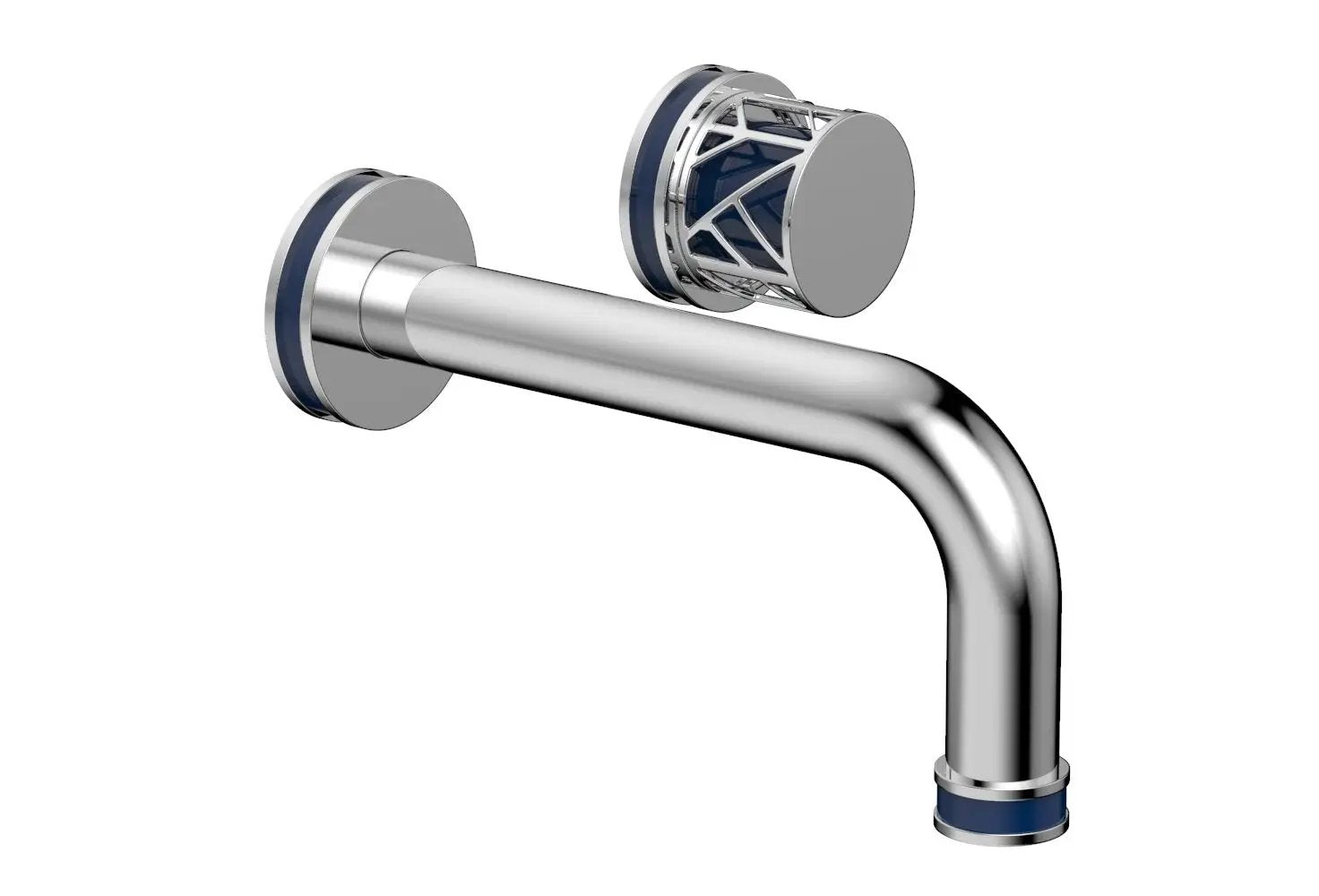 polished chrome lavatory set