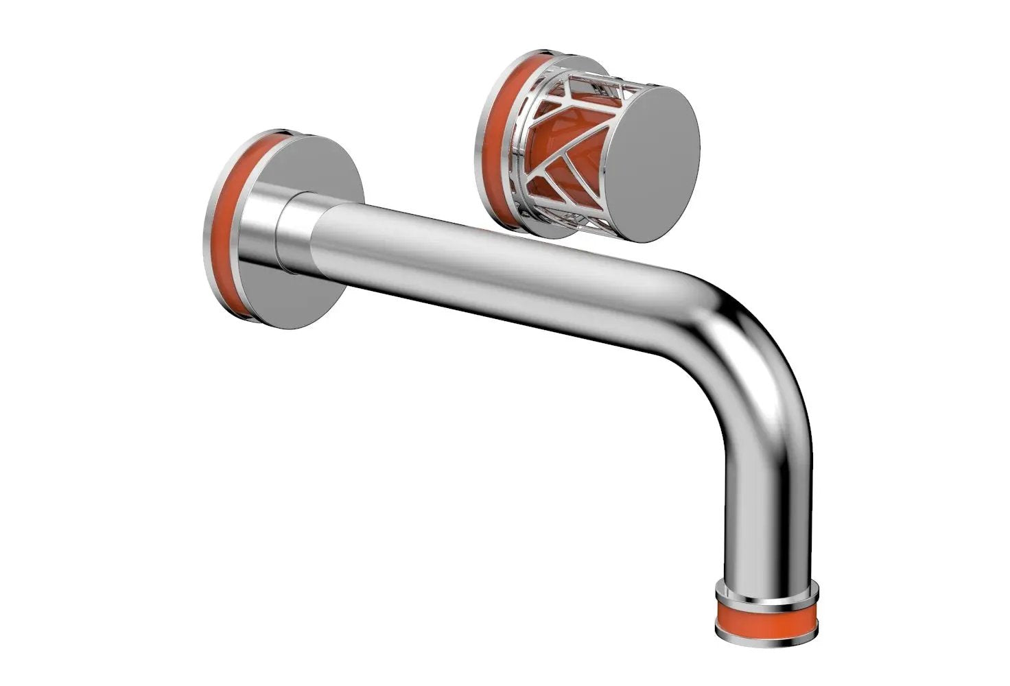 polished chrome lavatory set