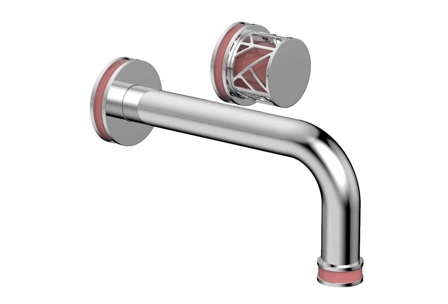 polished chrome lavatory set