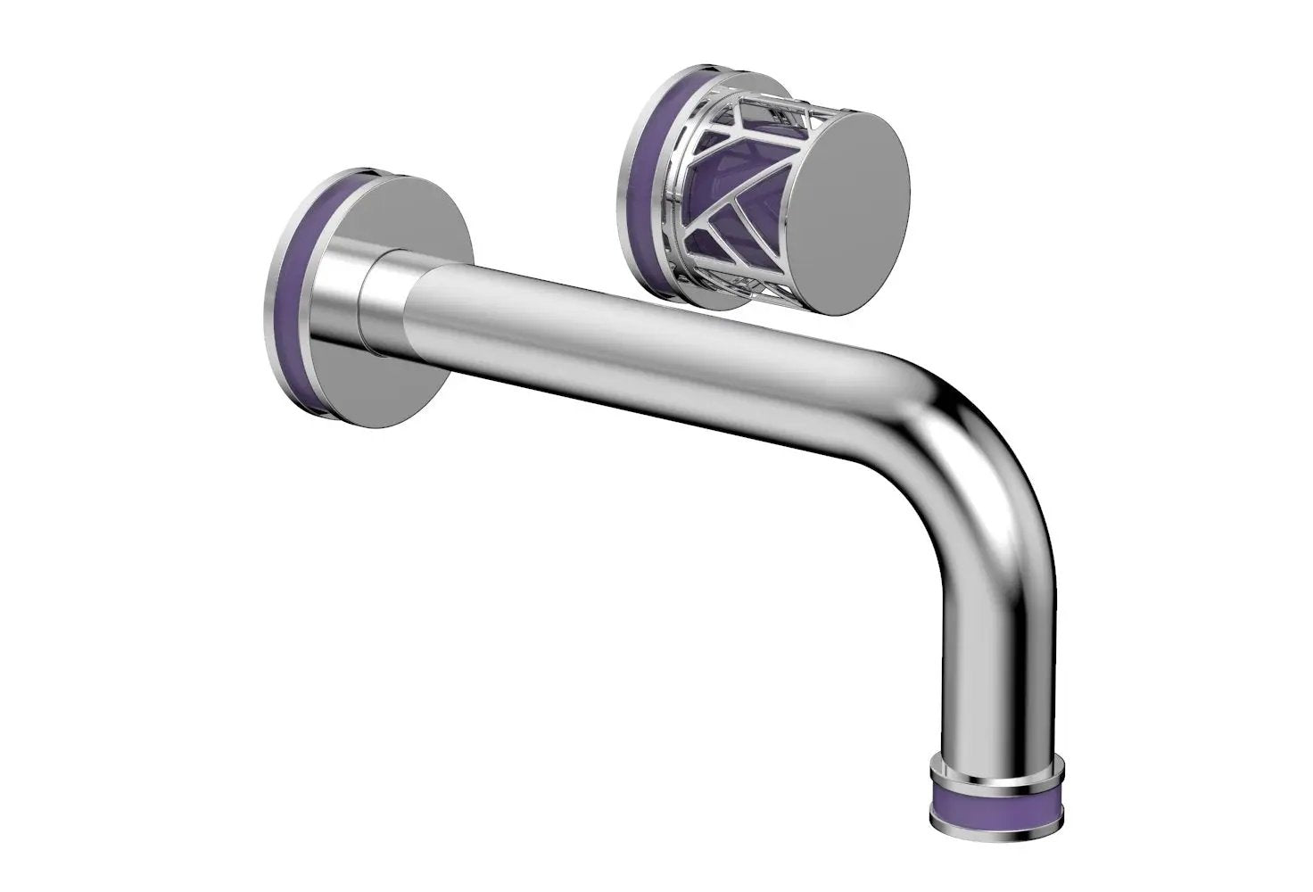 polished chrome lavatory set