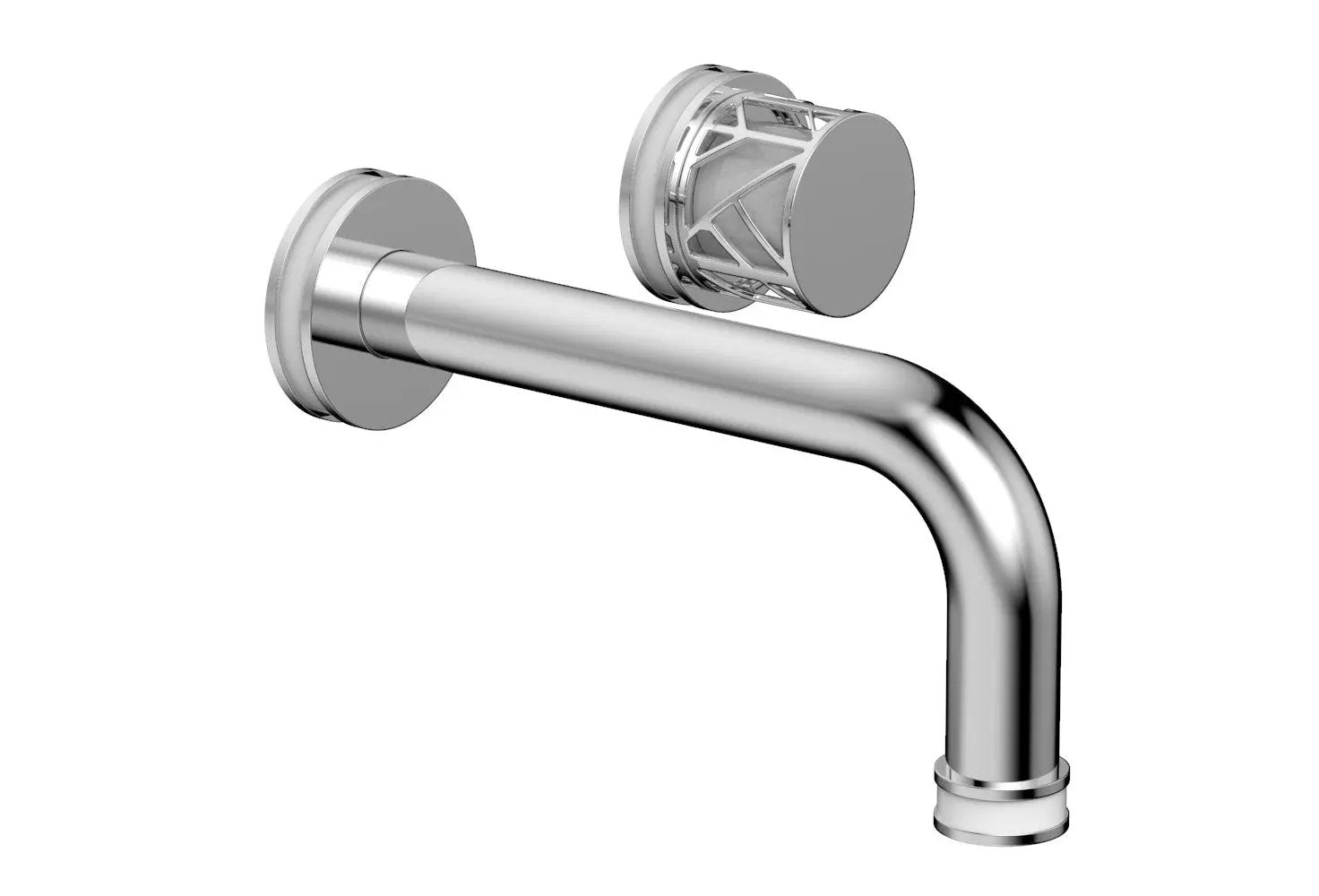 polished chrome lavatory set