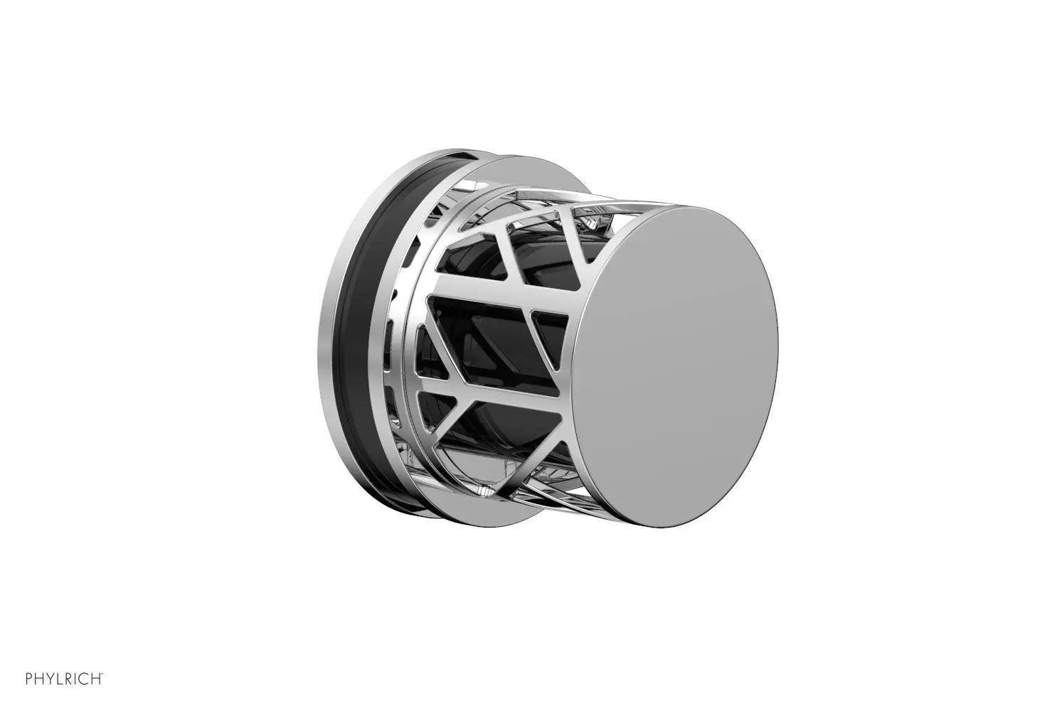 polished chrome volume control