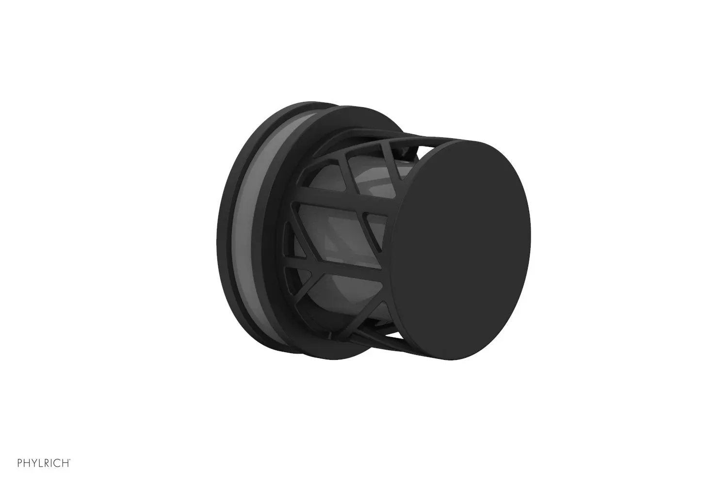 Phylrich JOLIE Volume Control/Diverter Trim - Round Handle with "Grey" Accents by Phylrich