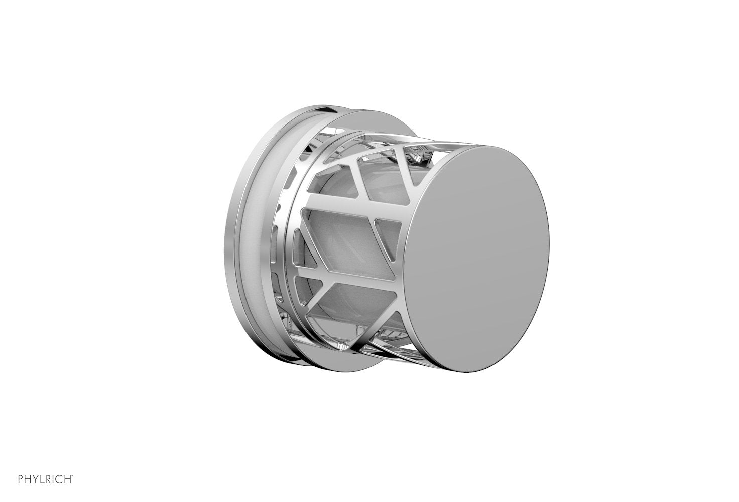 polished chrome volume control