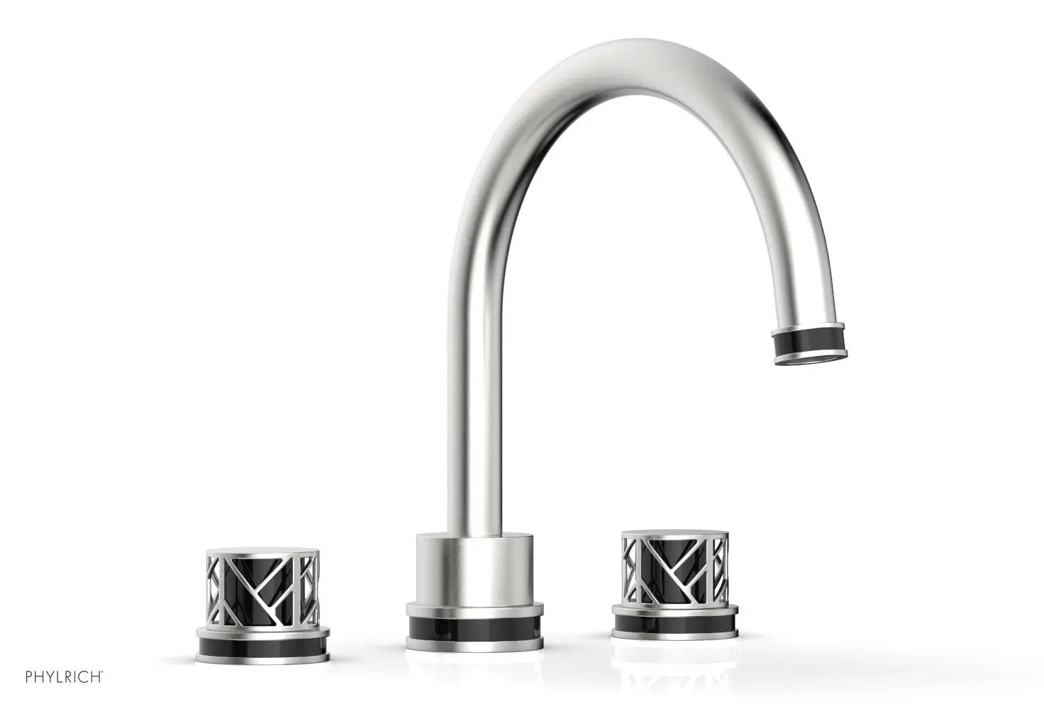Phylrich JOLIE Deck Tub Set - Round Handles with "Black" Accents by Phylrich