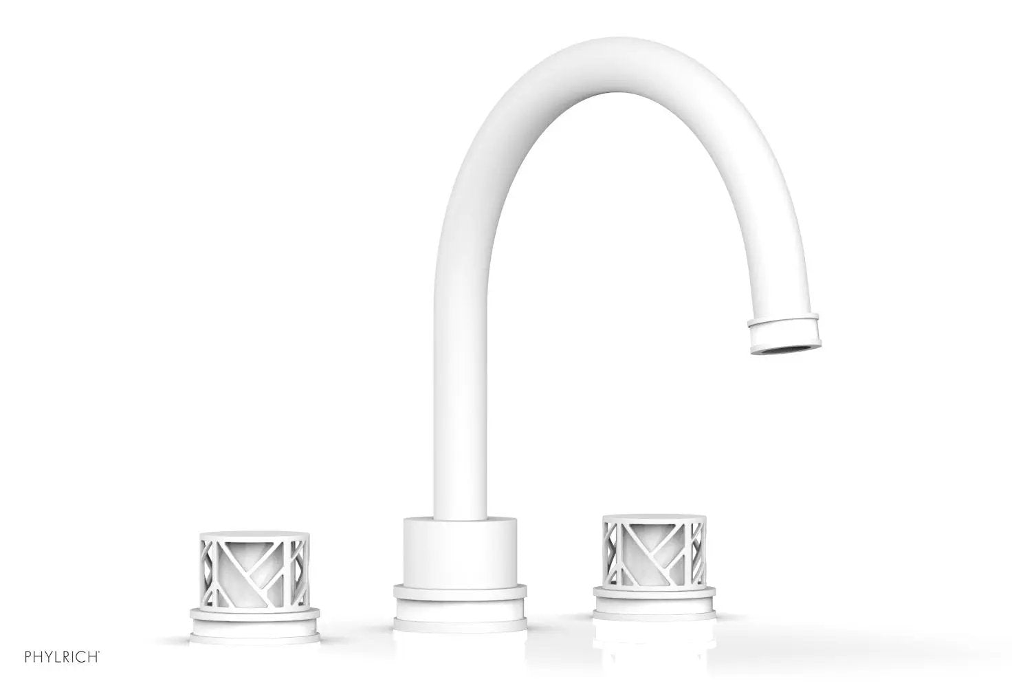 Phylrich JOLIE Deck Tub Set - Round Handles with "White" Accents by Phylrich