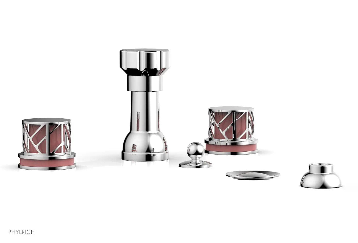 polished chrome bidet set