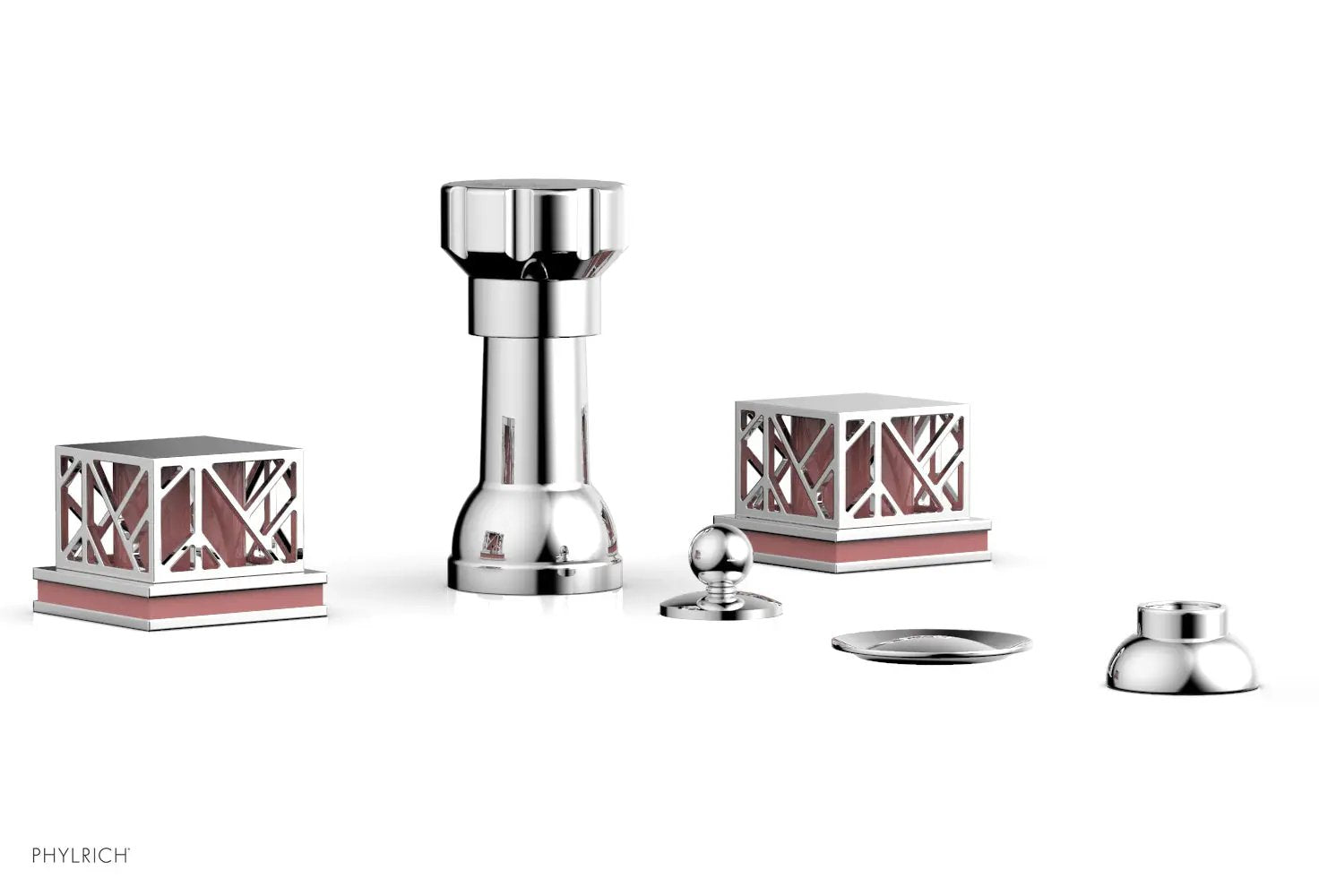 polished chrome bidet set