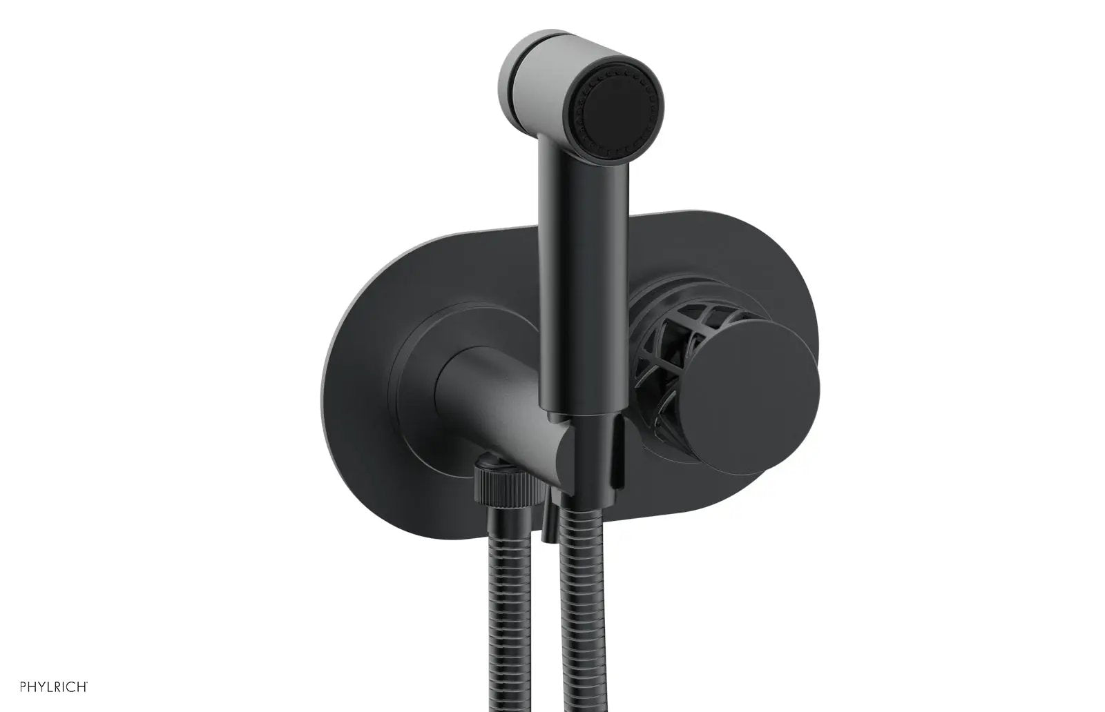Phylrich JOLIE Wall Mounted Bidet, Round Handle with "Black" Accents by Phylrich