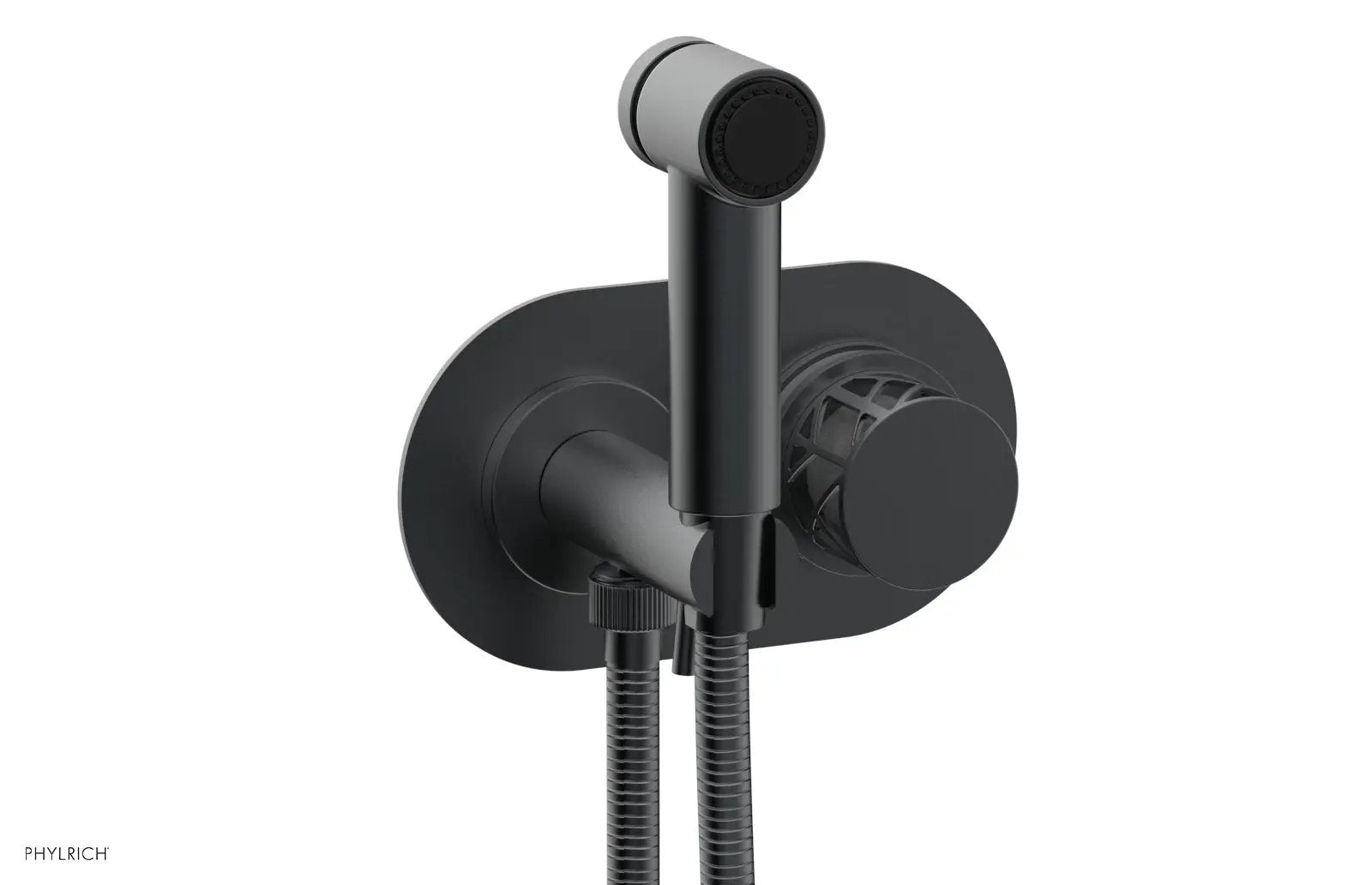 Phylrich JOLIE Wall Mounted Bidet, Round Handle with "Grey" Accents by Phylrich