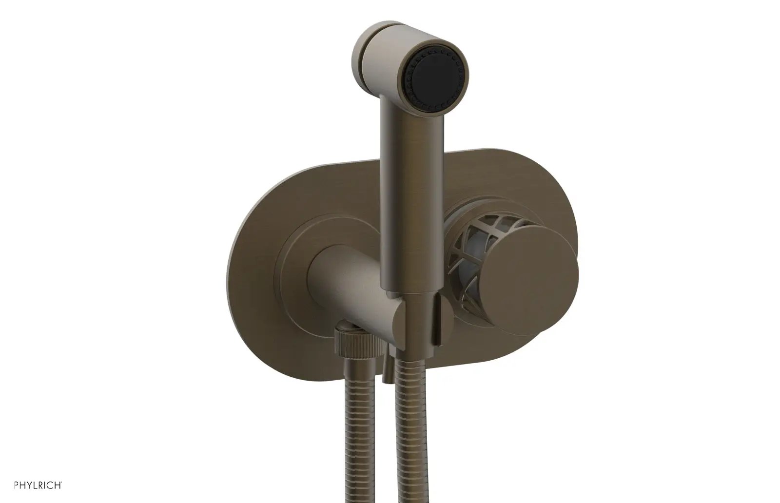 Phylrich JOLIE Wall Mounted Bidet, Round Handle with "Grey" Accents by Phylrich