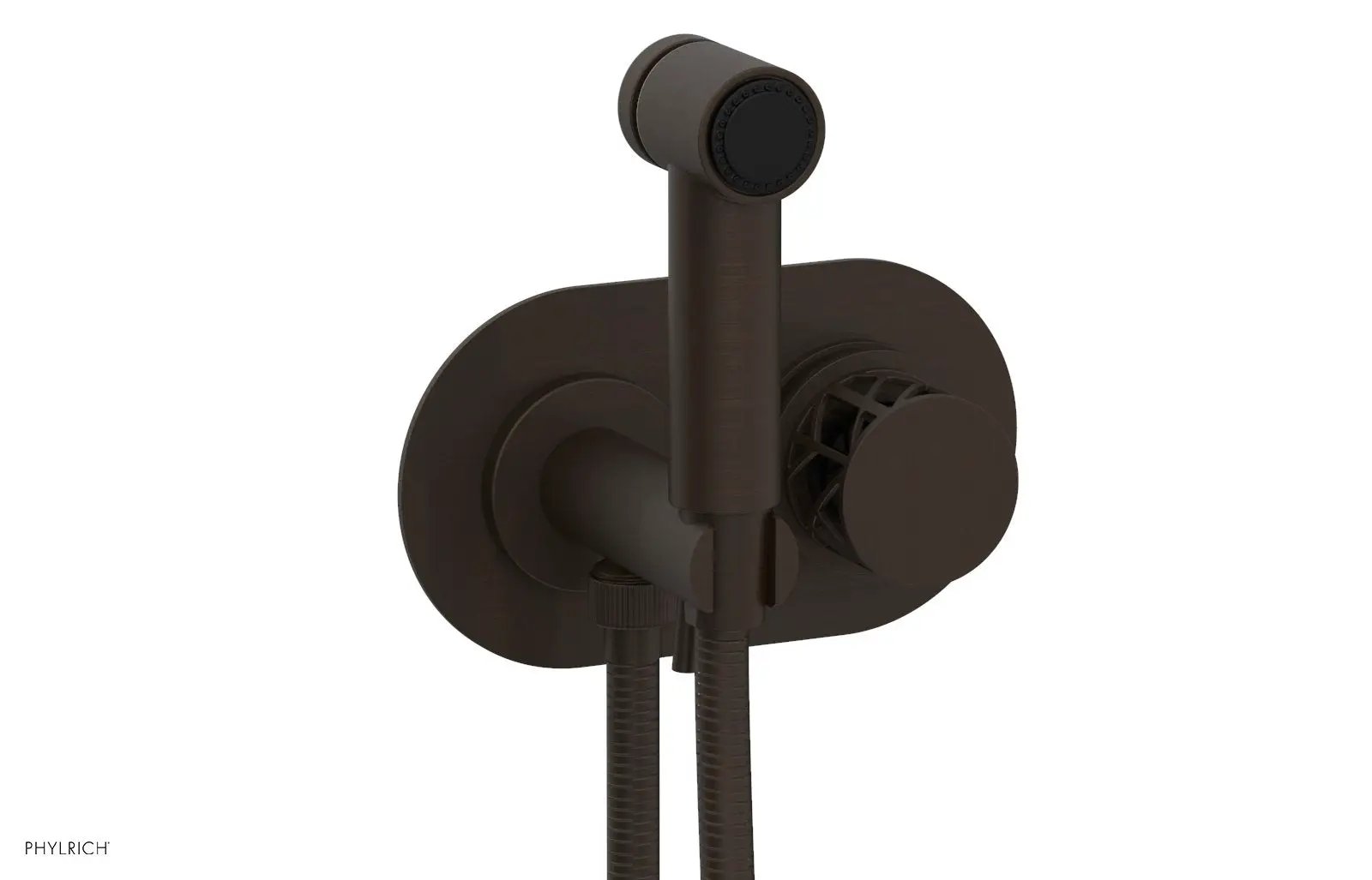 Phylrich JOLIE Wall Mounted Bidet, Round Handle with "Black" Accents by Phylrich
