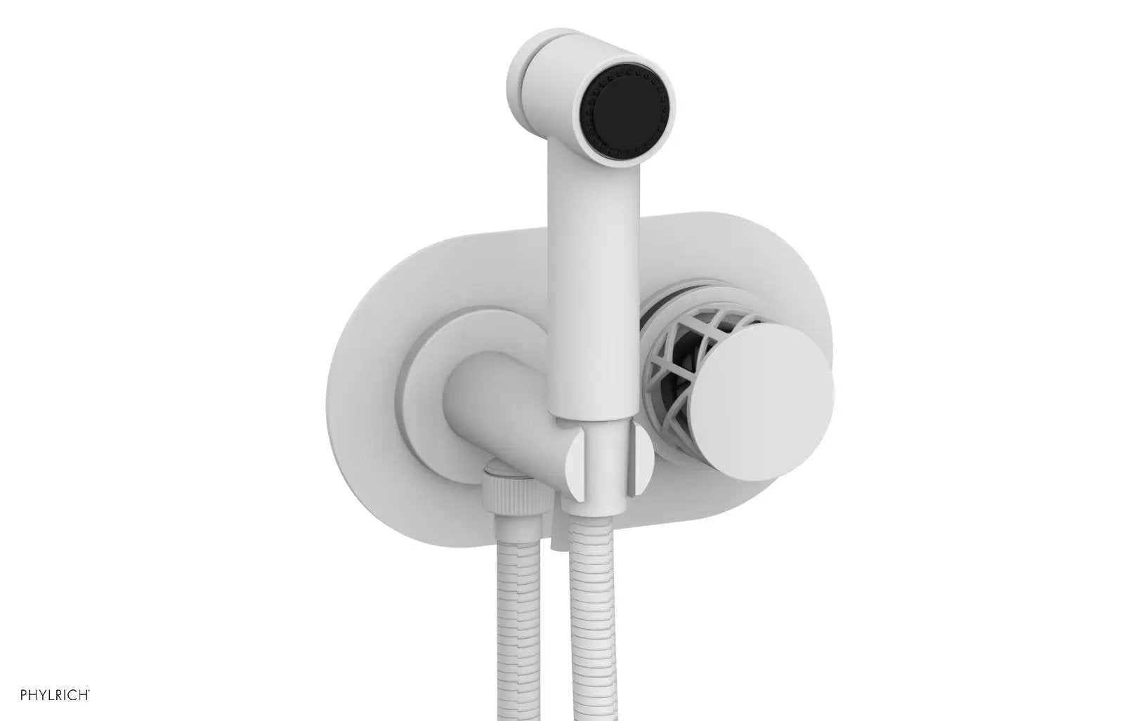 Phylrich JOLIE Wall Mounted Bidet, Round Handle with "Black" Accents by Phylrich
