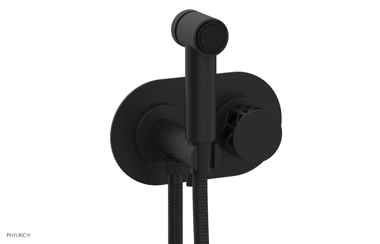 Phylrich JOLIE Wall Mounted Bidet, Round Handle with "Black" Accents by Phylrich