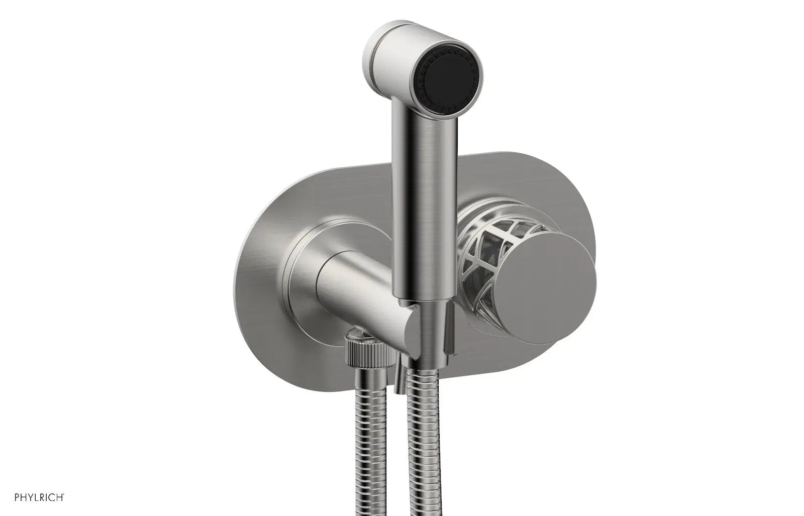 Phylrich JOLIE Wall Mounted Bidet, Round Handle with "Grey" Accents by Phylrich