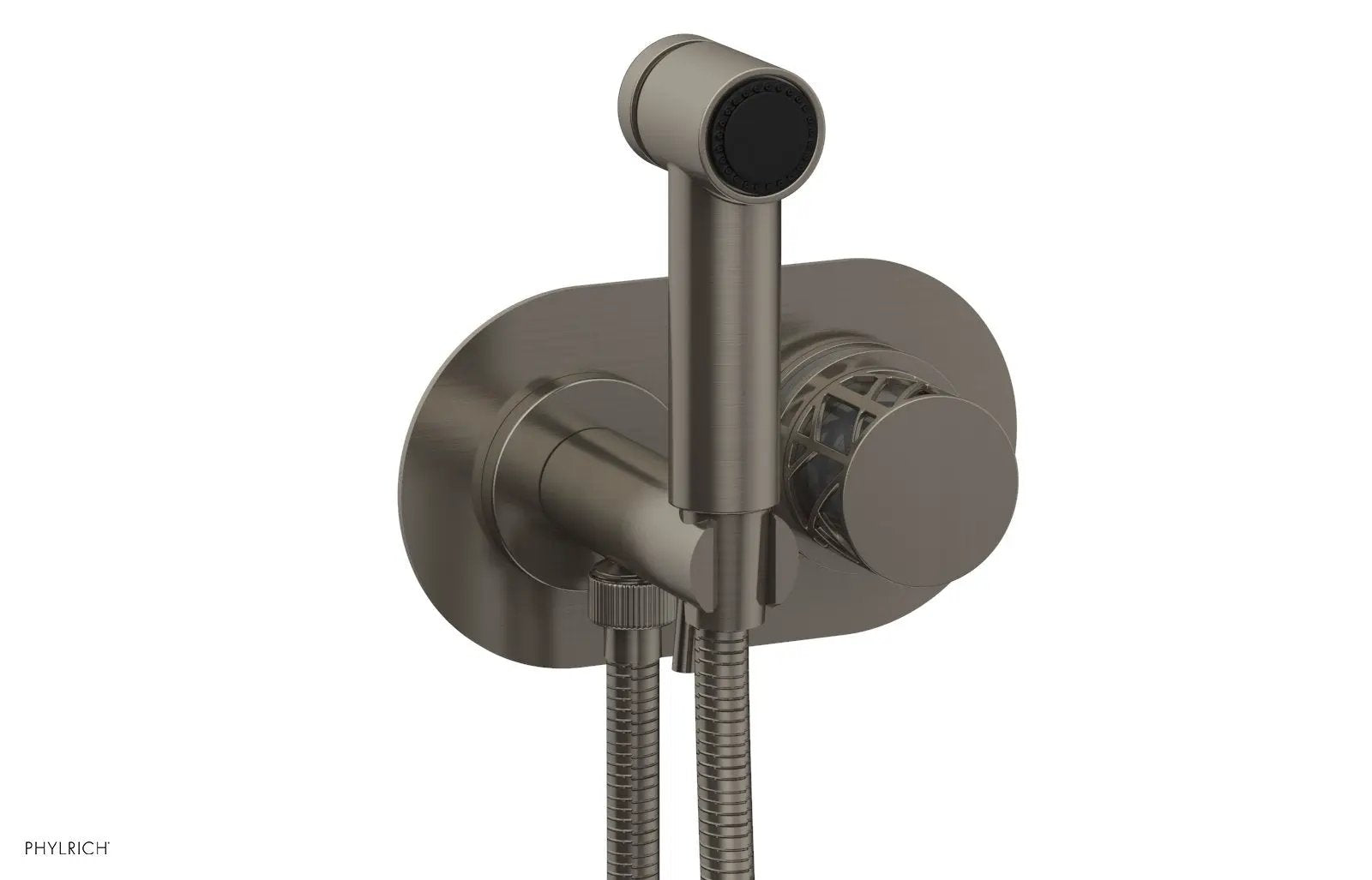 Phylrich JOLIE Wall Mounted Bidet, Round Handle with "Grey" Accents by Phylrich