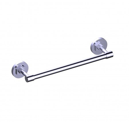 polished chrome towel bar
